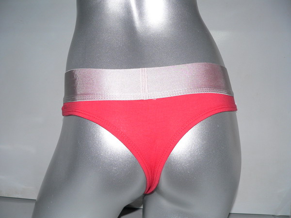 Calvin Klein Mujer Tanga Blateado Rojo